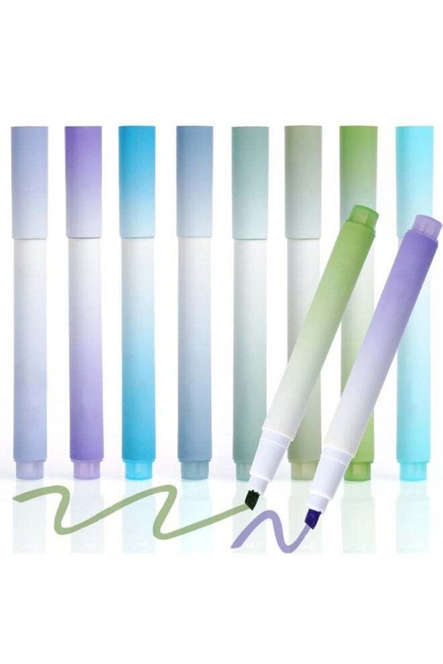 8 Packs Pastel Highlighters, Aesthetic Cute Highlighter Pen for Notes, School & Office Supplies, Ba