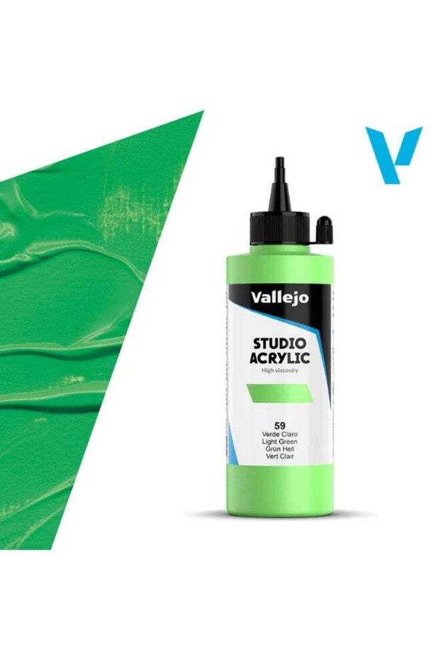 Professional Acrylic Paint for Artists & Studios – Green Light, High Pigment, Smooth Coverage on Ca