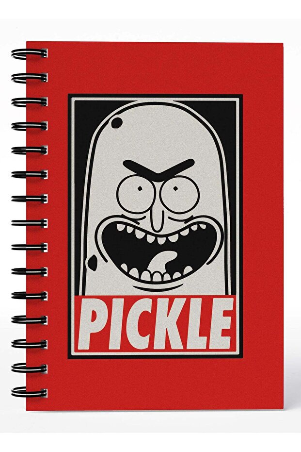Wirebound Spiral Notebook Pickle Obey Rick And Morty Lined Writing Journal