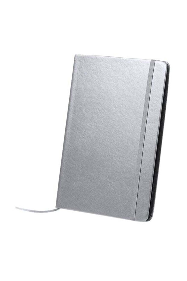 PU Leather Notepad Silver