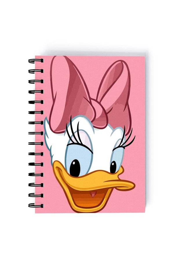 Spiral A4 Notebook Daisy Duck Pink Face Classic Donald and Daisy Retro Disney Girl