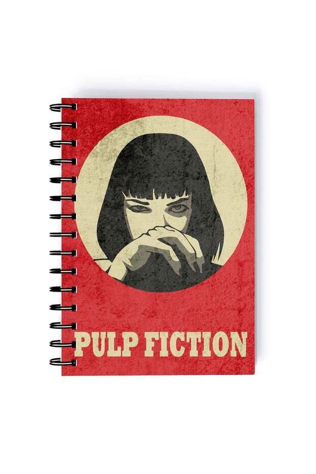 Honey Bunny Printed Spiral A5 Notebook Grey/Beige/Brown