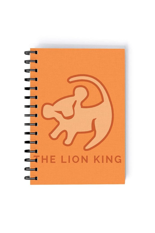 The Lion King Classic Logo Printed Spiral A4 Notebook Yellow/Black