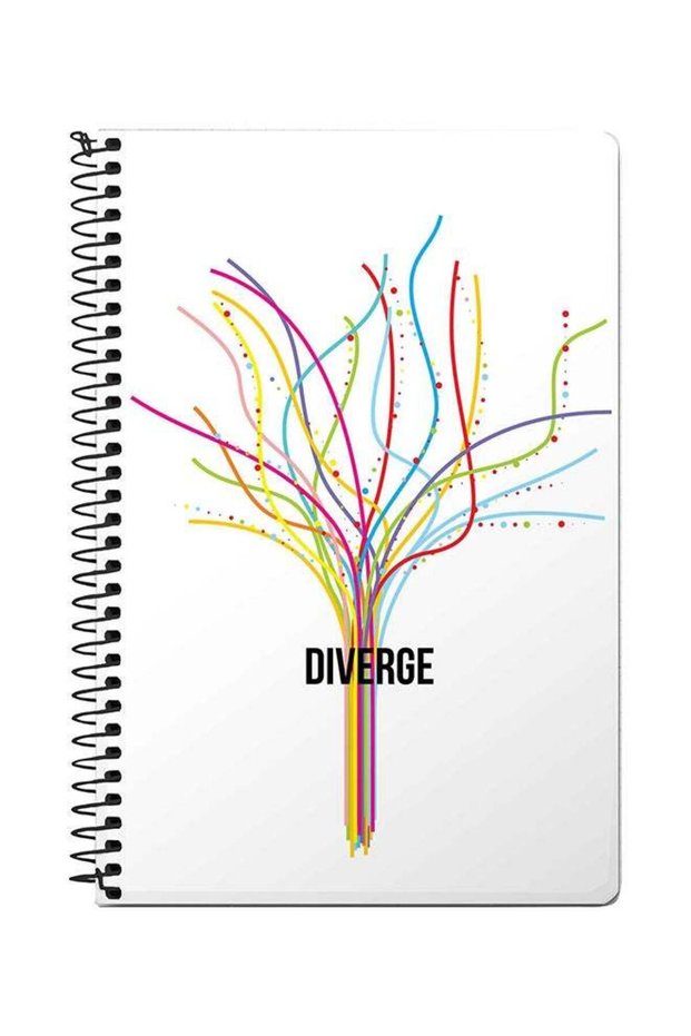 Diverge A5 Spiral Notebook White