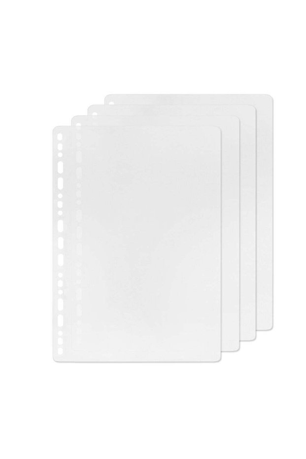 4 Pack B5 19 Holes Binder Divider Plastic Binder Divider Waterproof 19 Holes Divider for Personal O
