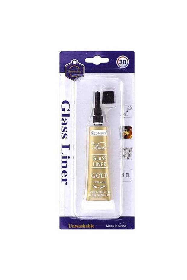 Glass Liner Colors 3D Glass Color 21ml x 1Tubes GOLD