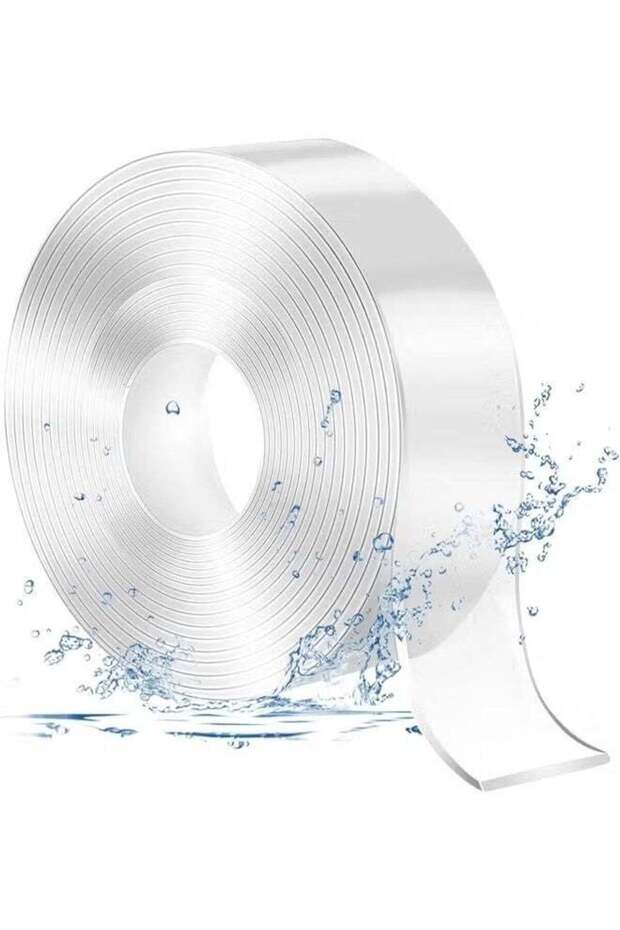 Fs Double Sided Tape Heavy Duty, Nano Gel Washable Traceless Removable Mounting Tape, Clear Adhesiv