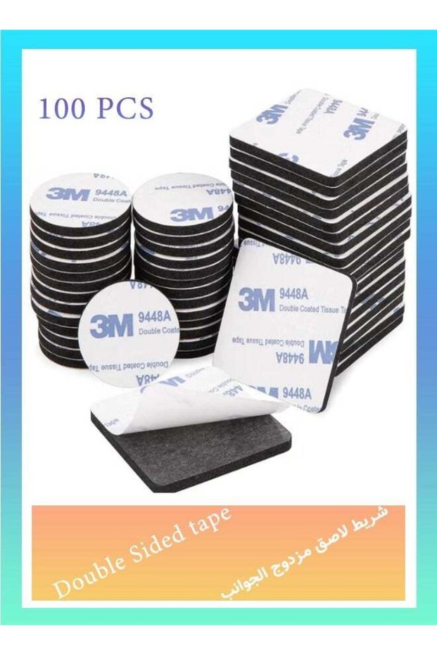 100 Pcs Double Sided Tape, Strong Heavy Duty Waterproof Tape, Adhesive Foam Pad Tape, Self-Adhesive