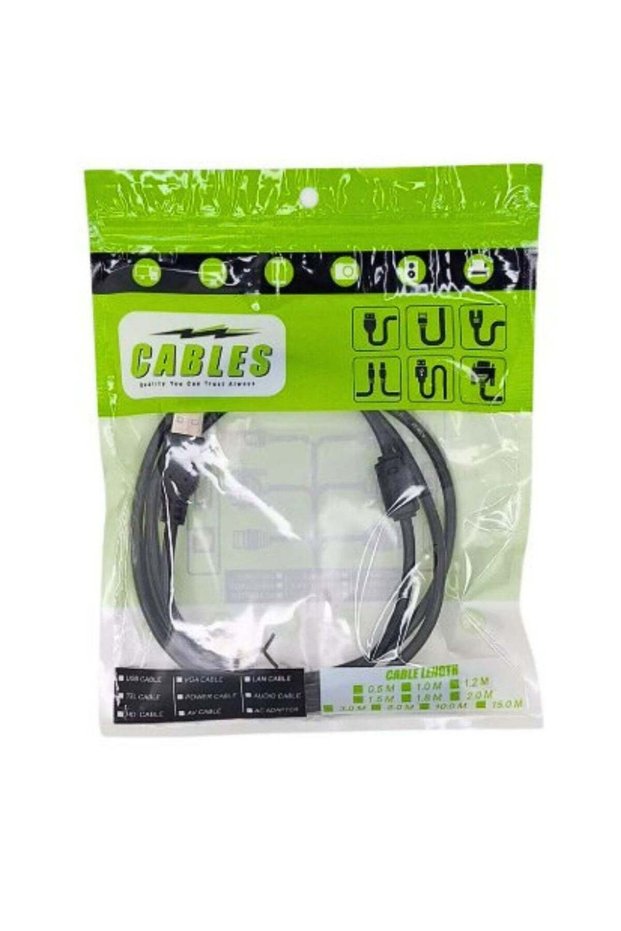 Printer Cable USB 2.0 A-Male To B-Male Cord High Speed Scanner Cord Compatible -1.5M Black