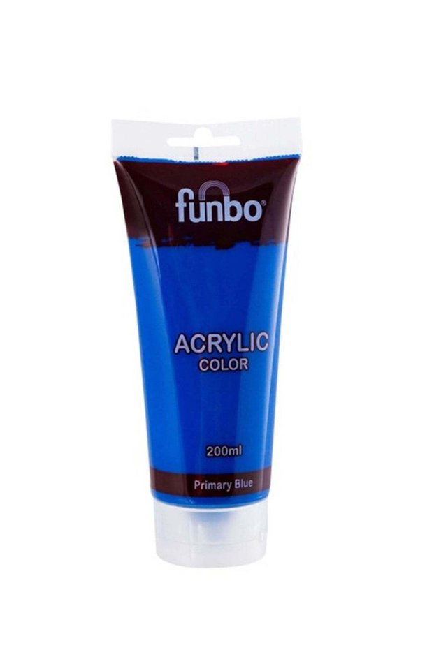 Acrylic Colour Paint Tube 200ml Content Primary Blue