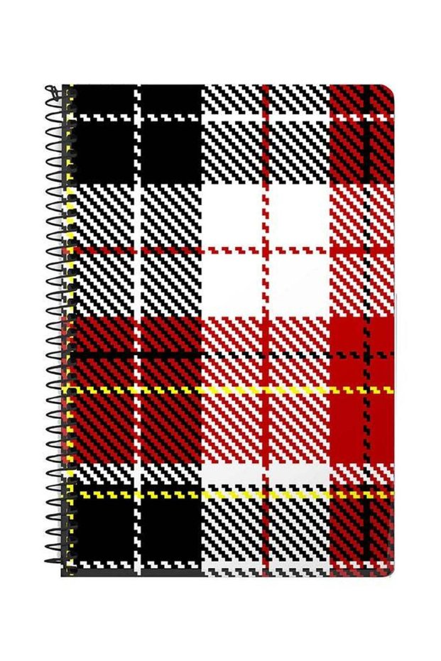 English Flannel A5 Spiral Notebook Multicolour