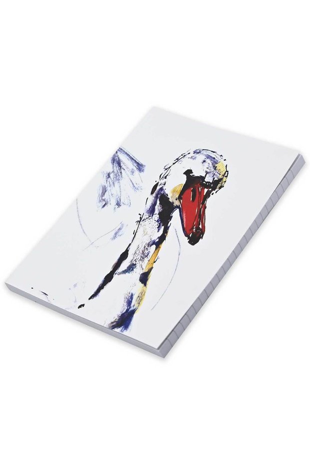 FIS Pack Of 5 Soft Cover Notebook, 96 Sheets A5 Swan Design 2 -FSNBSCA596-SWA2