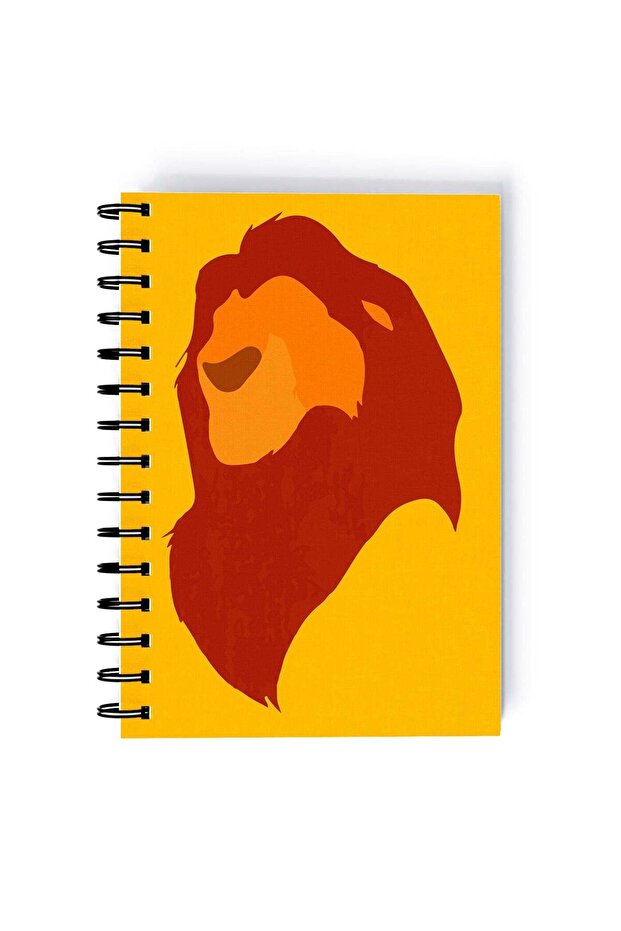 Hakuna Matata Printed Spiral A5 Notebook Yellow/Red/Black