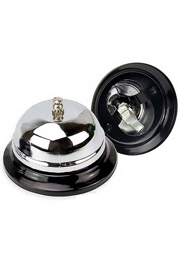 1 Pack Call Bell, Stainless Steel Metal Counter Service Bell, Loud and Clear Ring for Elderly, Hote