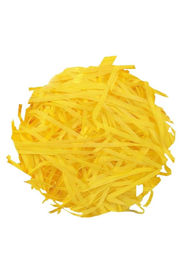 Crinkle Cut Shredded Paper Filler for Gift Wrapping Hamper/Basket Filling, Packing Supplies (Yellow