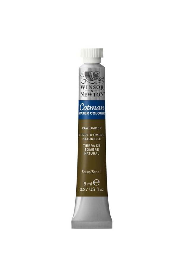 Cotman Watercolour Paint Tube 8ml Content Raw Umber