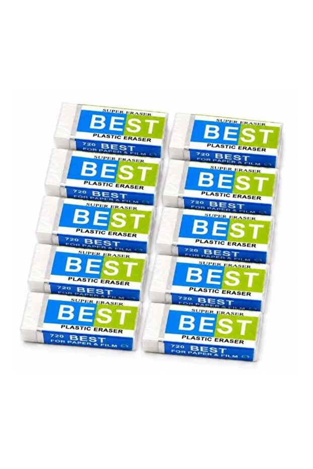 Classic Eraser, Pack of 10, Soft & Smooth Pencil Erasers for Clean Corrections, School, Office, Dra