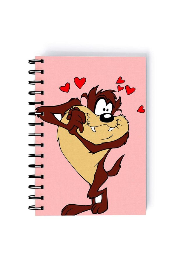 Spiral A4 Notebook Taz in Love Looney Tunes 90s Kid Nostalgia