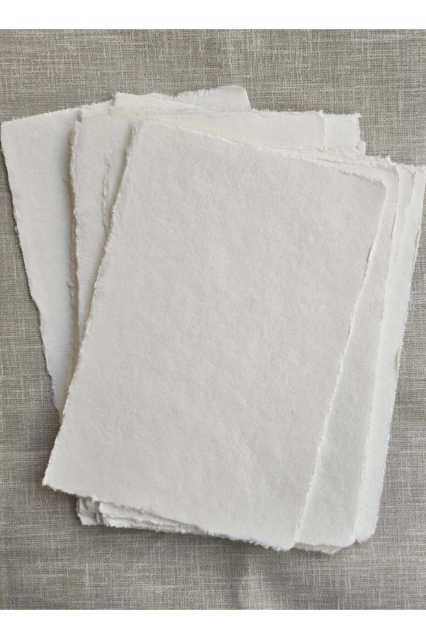 Cotton Paper Handmade Deckle Edges