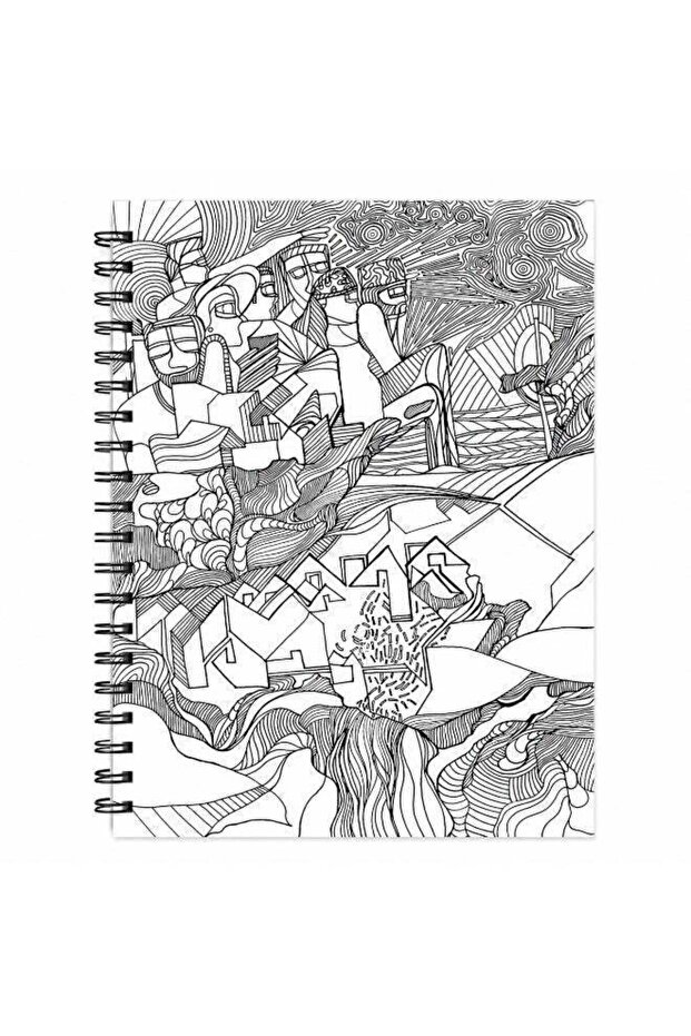 Bith Khori White Spiral Notebook A4 2 Subject 100 Pages for School & Office Use