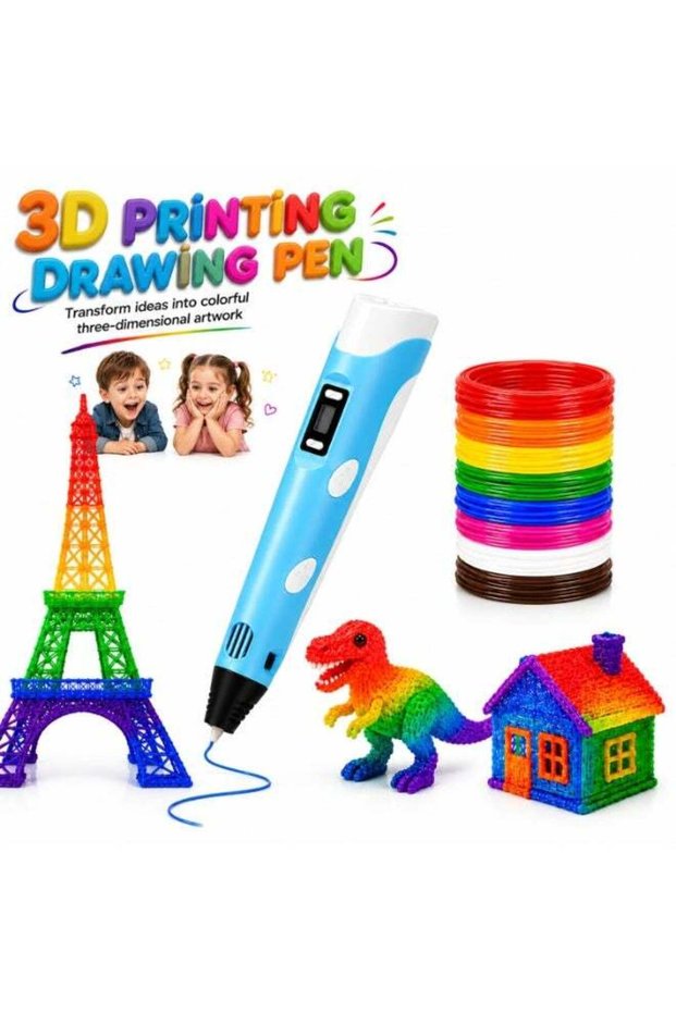 3D Printing Drawing Pen for Kids 10+ Years | DIY 3D Art Pen with 1.75mm Plastic Filament | Multi-Fu