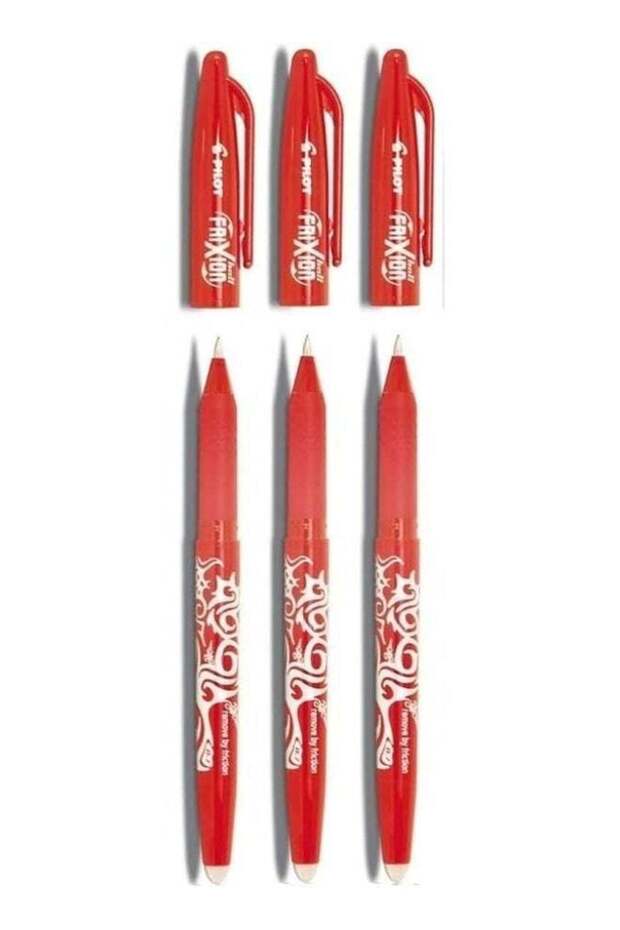 Pilot Red Frixion Rollerball Erasable Pens Pen 0.7mm Nib Tip 0.35mm Line BL-FR7 (Pack Of 3)