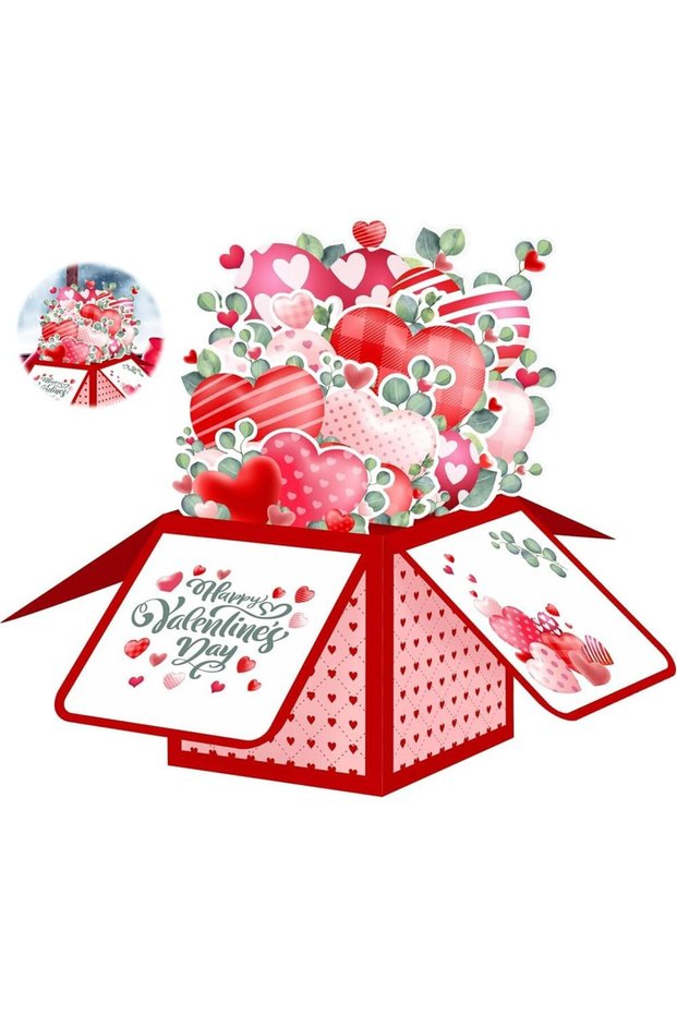 3D Pop Up Card, Bouquet Card, Romantic Watercolor Roses Flower Bouquet with Note Card and Envelope,