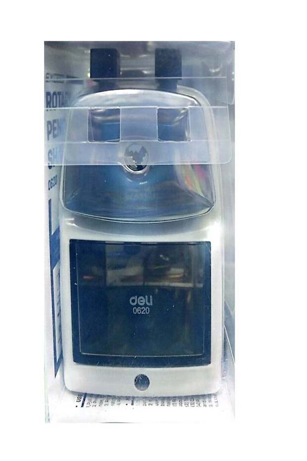 Rotary Pencil Sharpener With Metal Body Multicolor