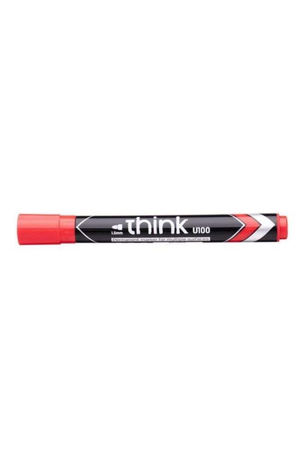 Think Permanent Marker Red Pack Of 12