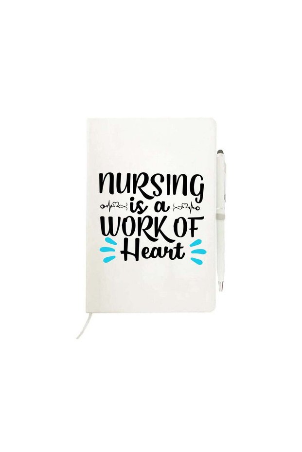 Nurse Day A5 Notebook with Pen - Funny Nurse ideas printed designs - Appreciation gifts and Nursing