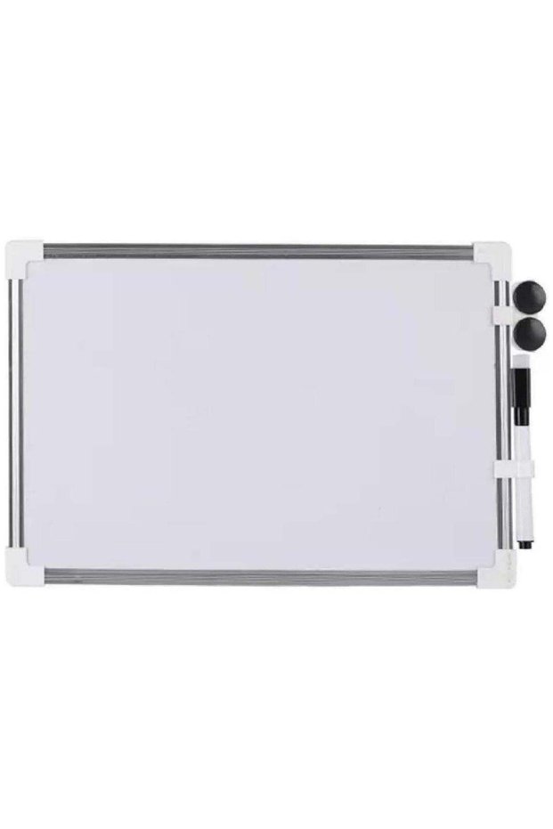 Magnetic Whiteboard [30x40 cm] – Dry Erase White Board with Silver Frame, Perfect for Office, Schoo