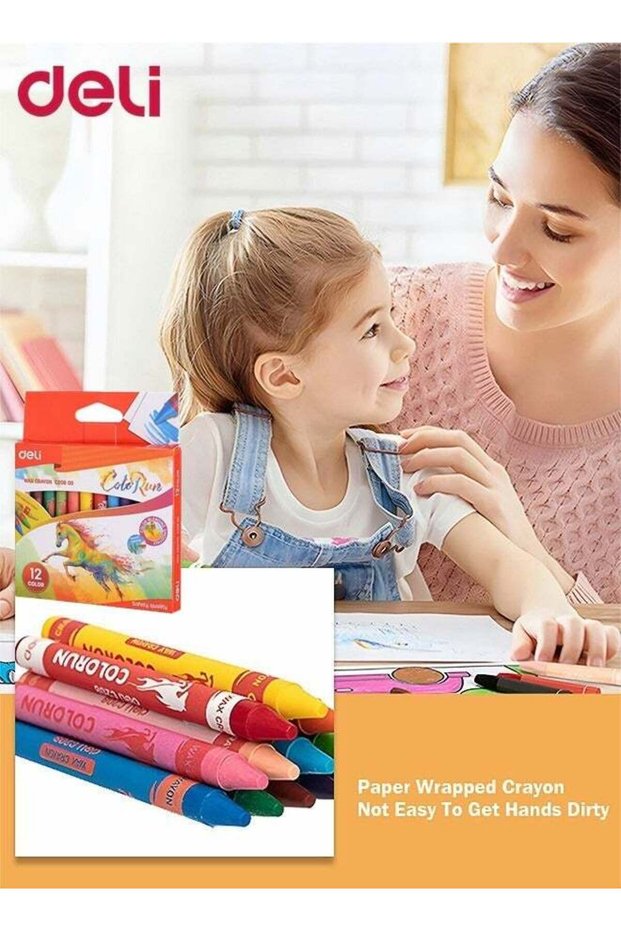 12 Pieces Multicolour Crayons Drawing Supplies For Kids