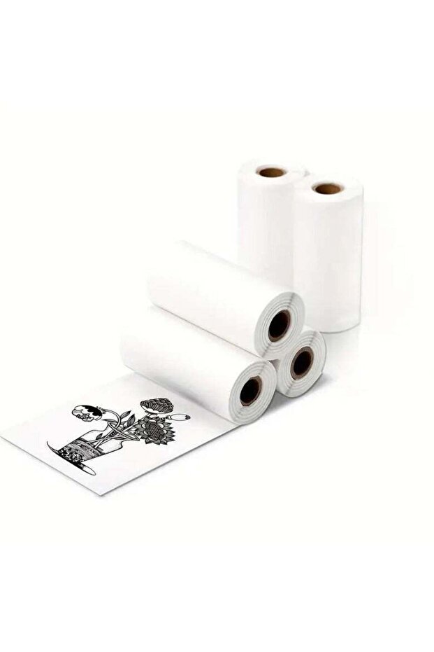 Printer Paper,5 Rolls for Kids Instant Print Camera,HD Printing Thermal Print Paper Set Portable Re