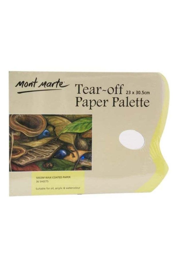 Mont Marte Tear-Off Paper Palette Pad - 50 GSM, 36 Sheets, 23 x 30.5 cm