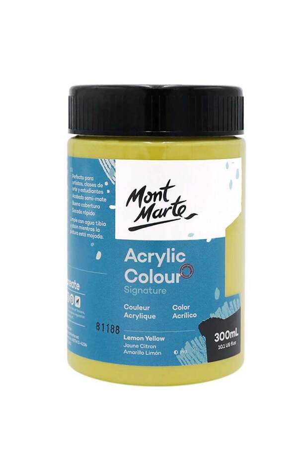 Signature Acrylic Colour 300ml Content Lemon Yellow