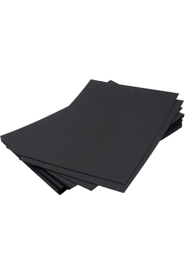 A4 Black Cardstock Paper 230gsm – Premium Craft Paper for Invitations, Scrapbooking, UV Printing &