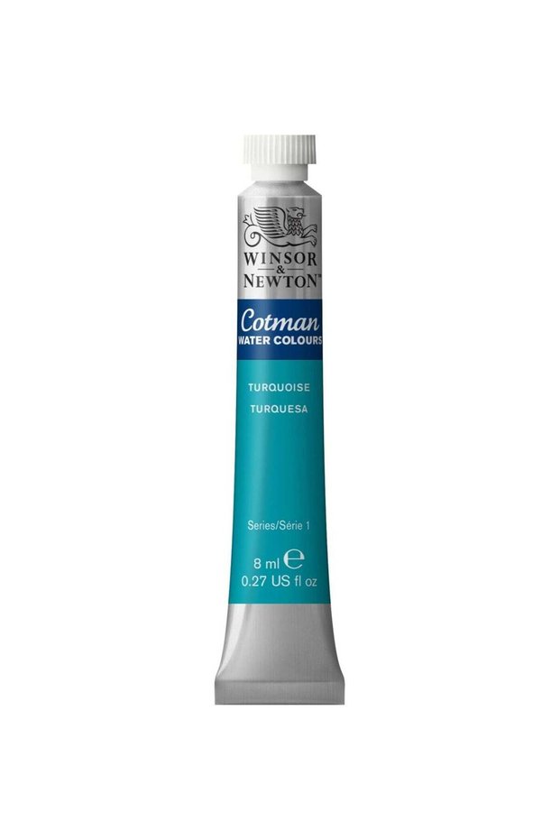 Cotman Watercolour Paint Tube 8ml Content Turquoise
