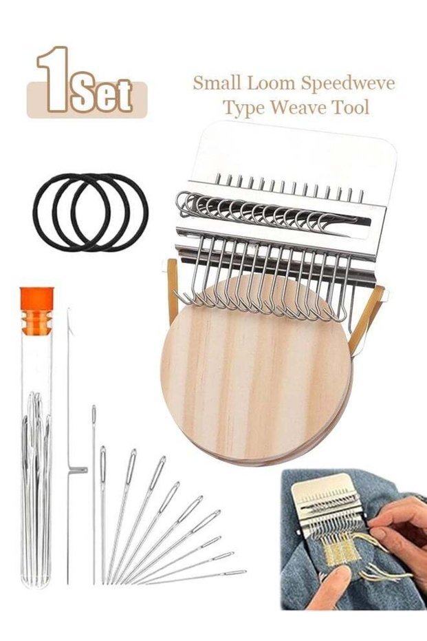 Small Loom Speedweve Type Weave Tool,darning Loom Quickly Mini Mending Convenient Darning Loom for