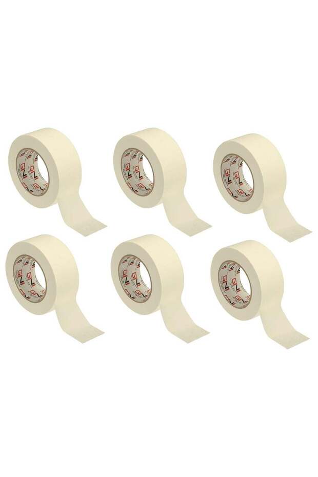 GINI Premium Masking Tape 48mm X 20Yards General Purpose Paper Tape For Painting, Labeling, Marking