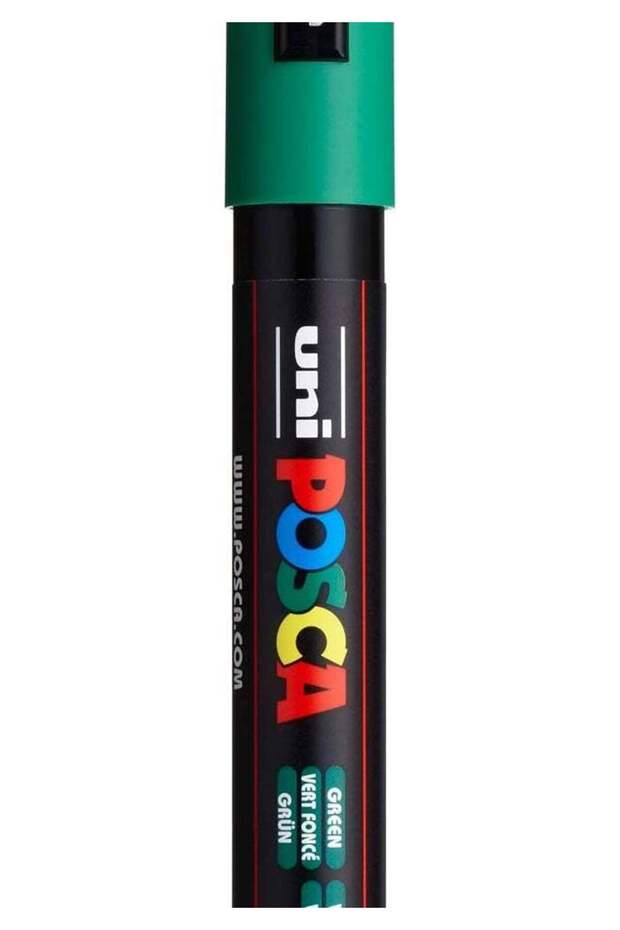 uni-ball PC-5M Medium Green Marker - Water-Based Opaque Paint for 50+ Surfaces