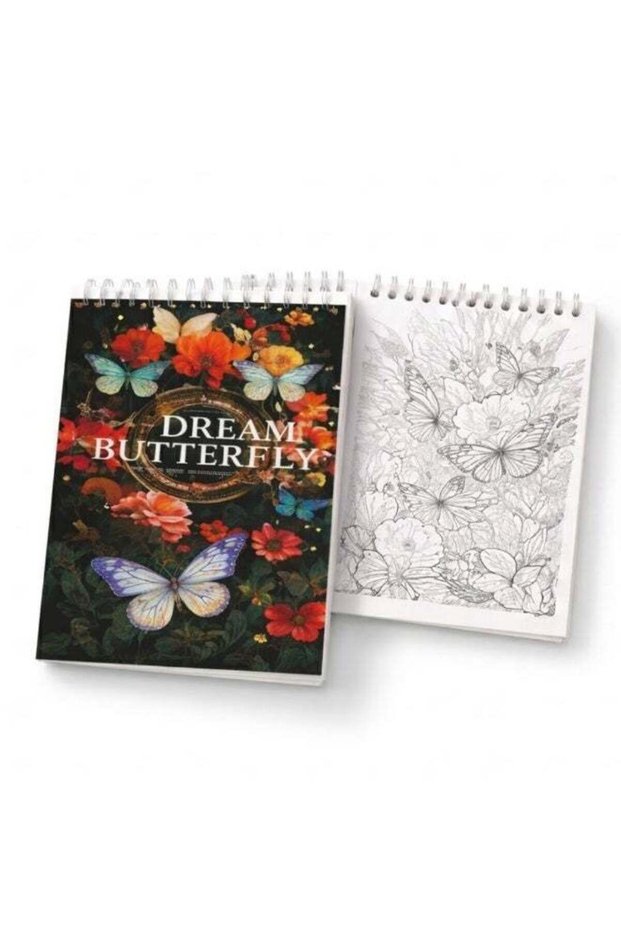 Butterfly Coloring Book for Kids & Adults – Dream Butterfly Floral Coloring Book with Beautiful But