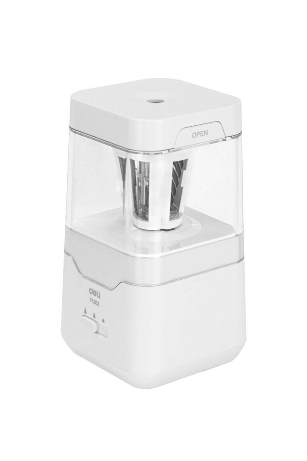 Deli E71202 Electric Pencil Sharpener,3 Grades,USB & Battery Powered–ideal for school & office