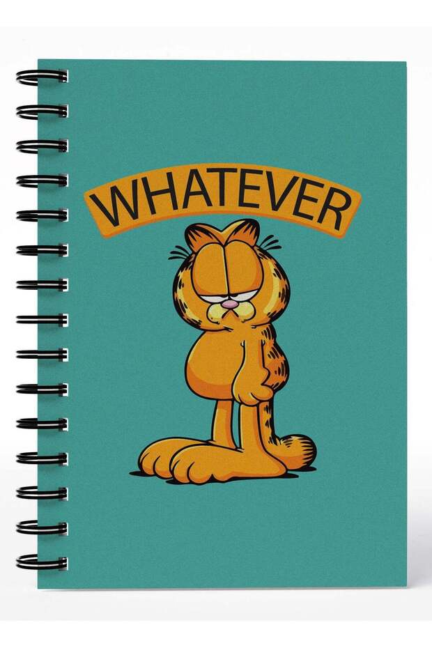 Wirebound Spiral Notebook Whatever Garfield Lined Writing Journal