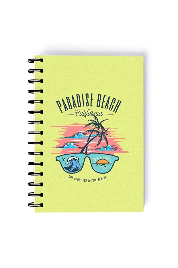 Beach Goggles Rectangle Spiral A5 Notebook Multicolour