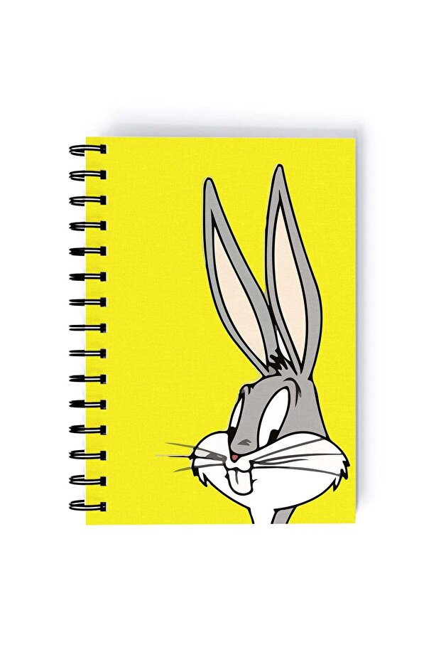 Spiral A5 Notebook Cute Face Bugs Bunny Looney Tunes 90s Kid Nostalgia