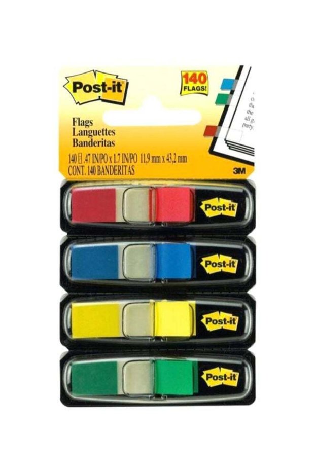 Post It Index Flags With Dispenser Multicolour