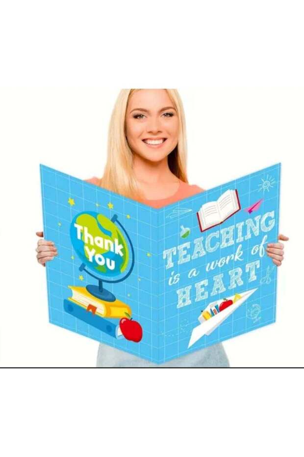 Large Teacher Thank You Cards From Big Teachers Appreciation Gifts Giant Gratitude Greeting Cards w