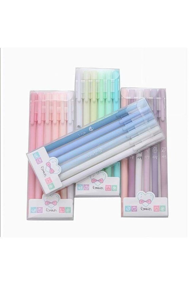 24 Pack Gel Ink Pens, Cute Macaron Neutral Writing Pens 0.5mm Fine Point, Smooth Black Ink Ballpoin