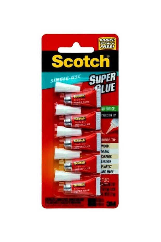 4-Piece Super Glue Gel Set Clear