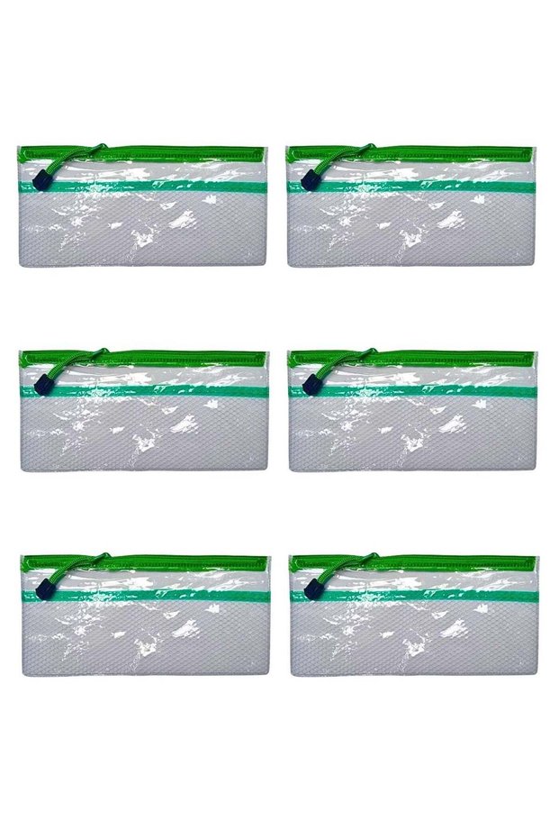 A6 Zipper Pouch Zipper Bags, Waterproof Zipper Pouch, Mesh Zipper Pouch Bags, Plastic Document Pouc